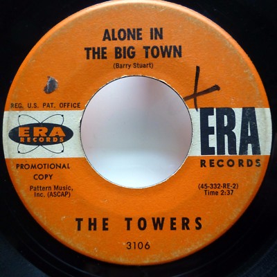 the TOWERS 45 Alone in big town / Friday Night Date ERA rock n roll  Jr1100