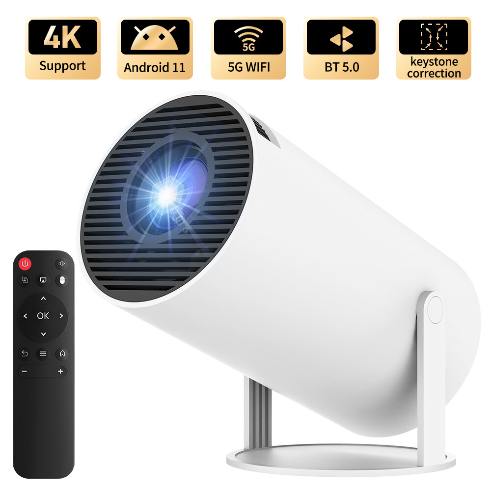 4K Mini Projector 10000 Lumen LED 1080P WiFi Bluetooth UHD Portable Home Theater-image