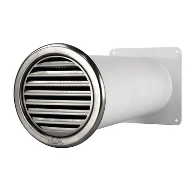 VONLIS Mauerdurchführung Dunstabzug Mauerkasten Abluft Edelstahl-Gitter Ø 100 125 150