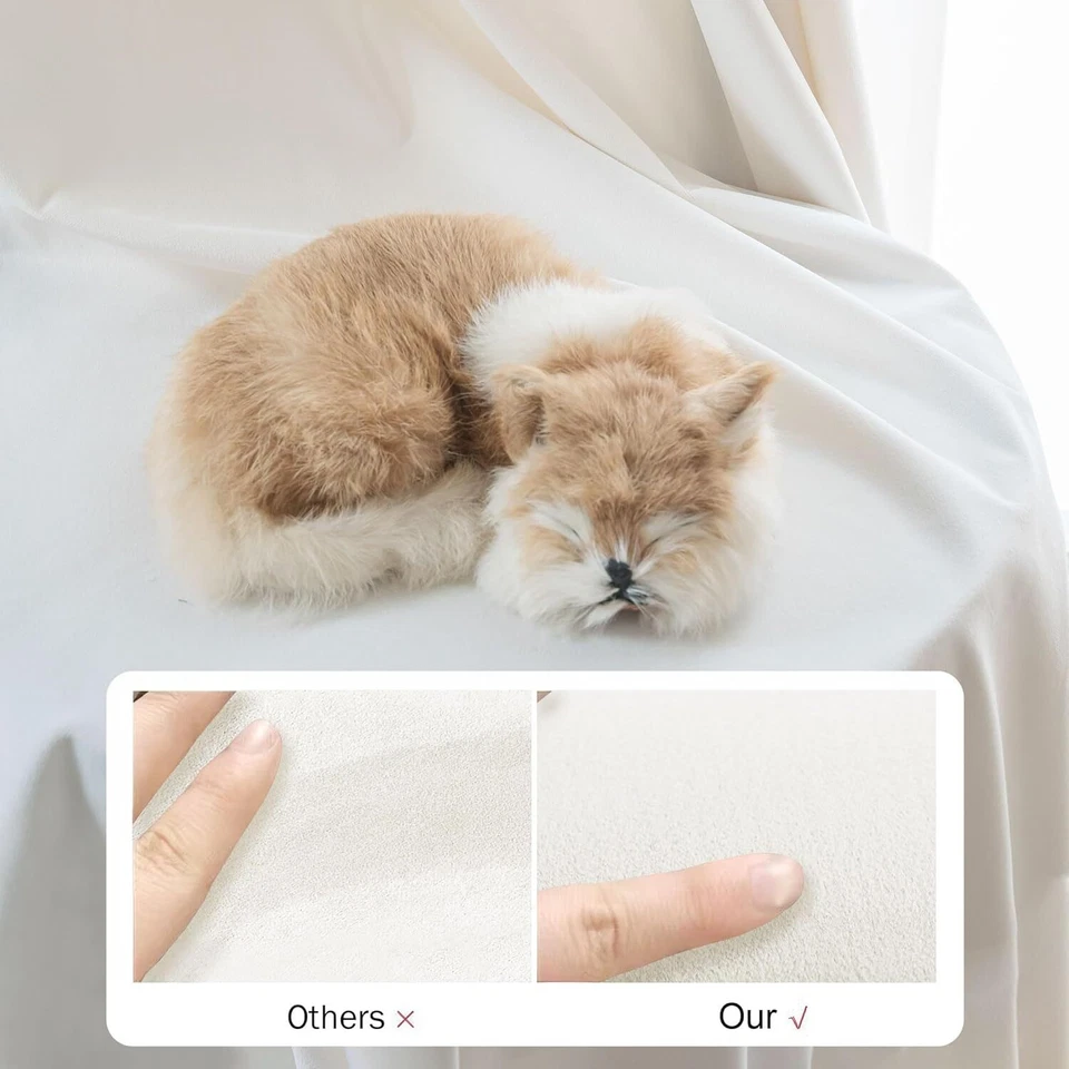 Cortinas de terciopelo crema 84 pulgadas de largo 2 paneles para dormitorio sala de estar suaves Foto 2 de 4