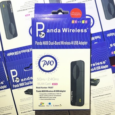 Panda Wireless N600 Dual Band Wireless USB Adapter. PAU07. 5Ghz + 2.4Ghz
