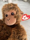 Like Punch TY Vintage Beanie Buddy HTF 1995 Mischief Monkey tush & hang tags