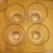 Vintage Riekes-Crisa Fine Crafted Crystal 10 Oz Footed Serving Dish Dessert 4pc