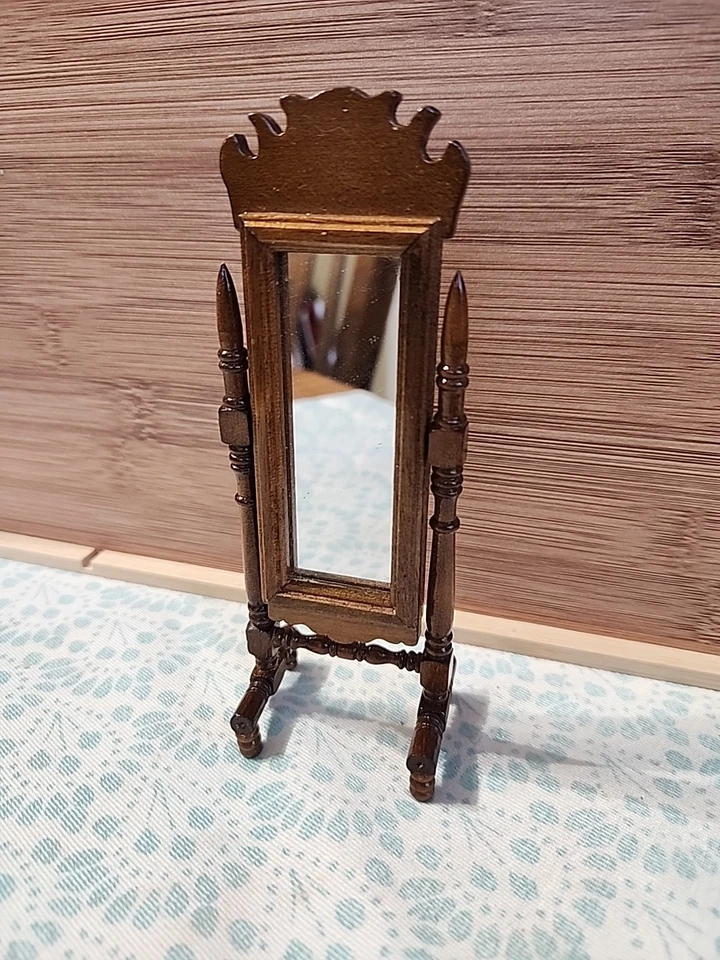 ESPEJO DORMITORIO MINIATURA CASA DE MUÑECAS VINTAGE LONGITUD PISO de Concord Miniatures  Foto 4 de 4
