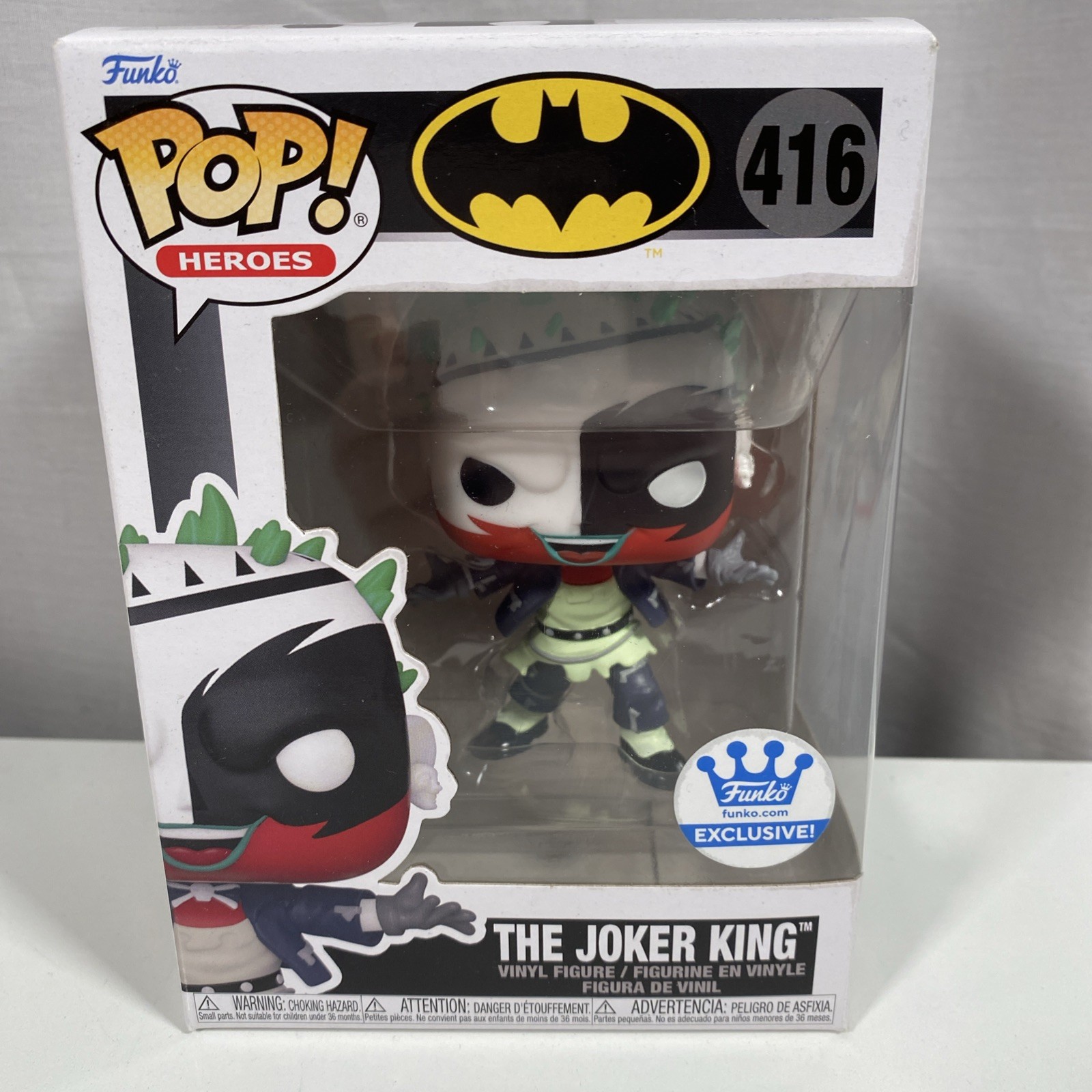 Funko Pop! The Joker King #416 DC Batman Funko Shop Exclusive *Vaulted* NIB