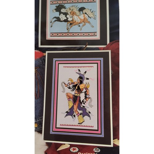 Pegasus Indian Lore Cross Stitch Patterns Native American, Dancer, Horses - Picture 3 of 8