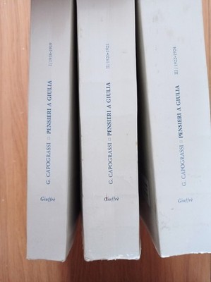Gedanken an Julia Vol. I; II; III (drei Bände) - Giuseppe Capograssi - Giuffrè