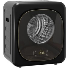 HOMCOM Compact Dryer Machine with 5 Modes, 4kg Small Tumble Dryer, Black