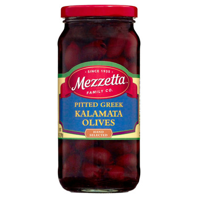 Mezzetta pitted Greek Kalamata olives 9.5 oz jar....