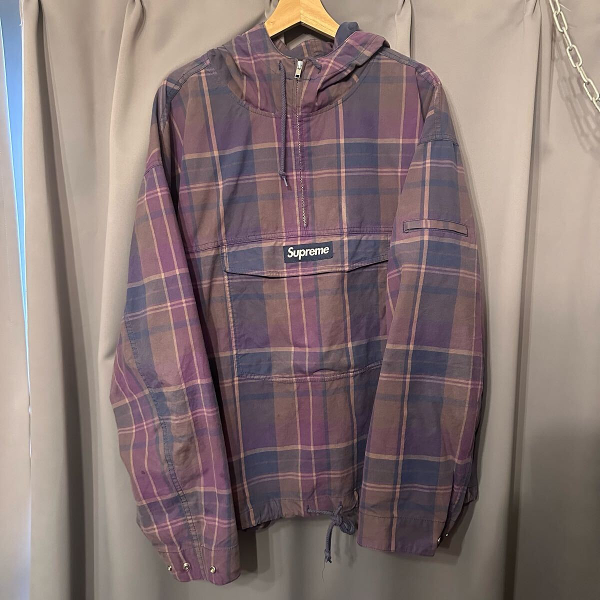 Supreme Cotton Utility Anorak Plaid Supreme Anorak Hoodie XL Supreme Cotton Utility Anorak Plaid Supreme Anorak Hoodie XL
