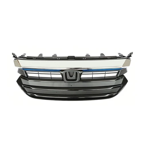Front Upper Bumper Grille with Chrome Molding For 2019-2022 Honda Insight image 4