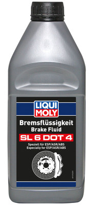 Liqui Moly Bremsflüssigkeit SL6 DOT 4 1 Liter Bremsenflüssigkeit ESP DSC ABS ASR