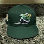 New Era Tampa Bay Rays TB Logo Green Adjustable Baseball Cap Hat One Size — photo 1