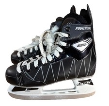 CCM Ice Hockey Skates Mens size 8 Black Power Line 650 EXCEPTIONAL CONDITION