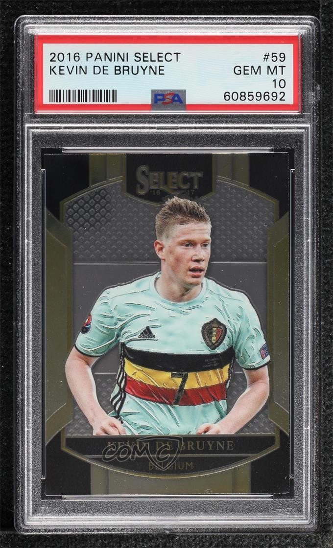 2016-17 Panini Select Terrace Kevin de Bruyne #59 PSA 10 GEM MT 0a6s