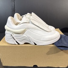 Raf Simons Antei Cylon 21 Leather Sneakers Wh...