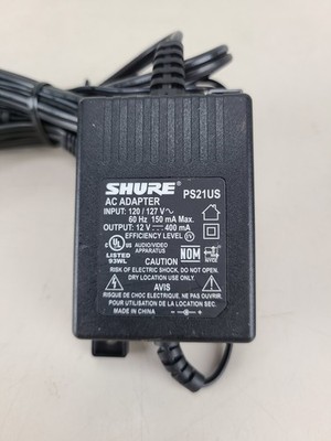 SHURE PGX4 Wireless Microphone Receiver & AC Adaptor | eBay