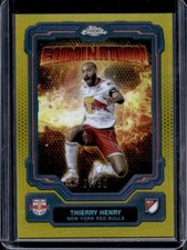 2025 Topps Chrome MLS Thierry Henry Elimination Gold Refractor #/50 Red Bulls