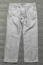 Rocawear Jeans Mens 36x30 Gray Y2K Baggy Embroidered Skater Hip-Hop Grunge