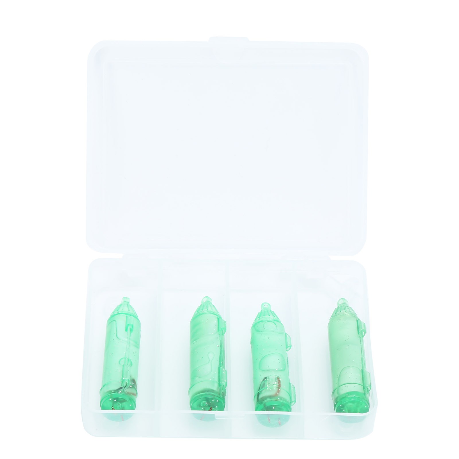 4Pcs Fishing LED Lure Light Underwater Lure Lamp Waterproof Bait Light Green