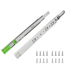 6 Pairs 14 inch Drawer Slides Soft-Close Full Extension Side Mount Ball Beari...