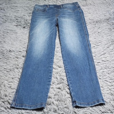 SPANX Pull On Jeans Womens Size Small 2-4 Skinny Jegging Stretch Medium Wash