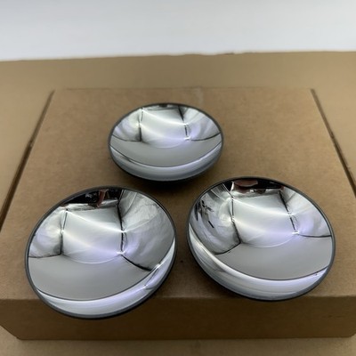 Lot 3 Vtg MICROSCOPE PART LAMP ILLUMINATOR CONCAVE MIRROR OPTICS 3  Diameter