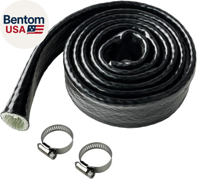 1'' ID Heat Shielded Fire Thermo Armor Fire Sleeve Silicone Coated Fiberglass Hea