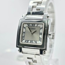 Operating Battery Remaining Frame Fendi 6000L Quadro Bracelet Watch