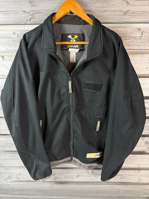 Descente DNA Jacket Mens M Black Zip Up Ski Skiing Snowboard