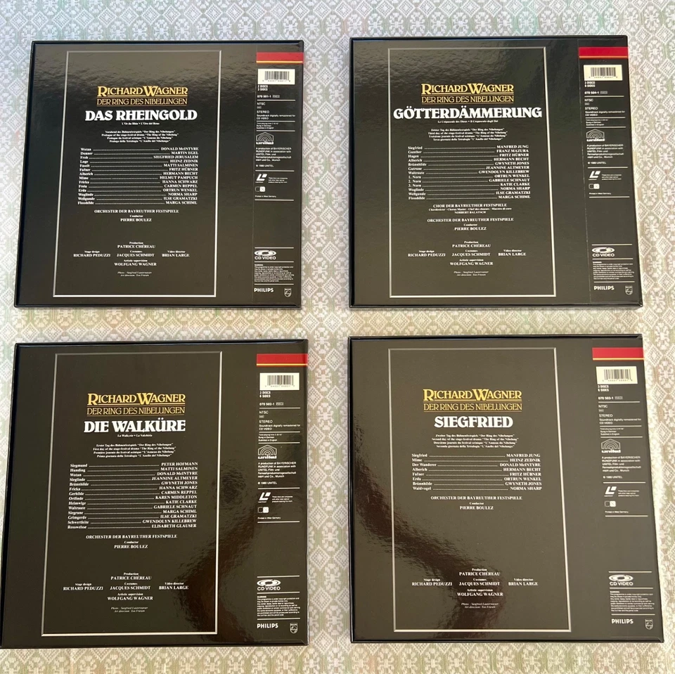 R. Wagner's Das Rheingold, Die Walküre, Siegfried, Gotterdammerung LD, 4 Sets - Image 2 of 4
