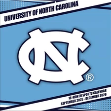 Turner Licensing,  University of North Carolina Tar Heels 2026 Wall Calendar, 12