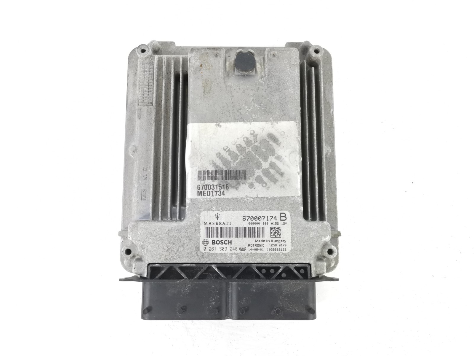 Maserati Ghibli S 3.0 Q4 2015  Engine Control Unit Module ECU 670007174 OEM