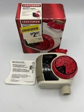 Craftsman Electronic Water Timer With 9 Preset Time Selections W/ Instructions