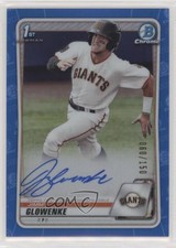 2020 Bowman Draft Chrome Picks Blue Refractor 60/150 Jimmy Glowenke Auto 5h0