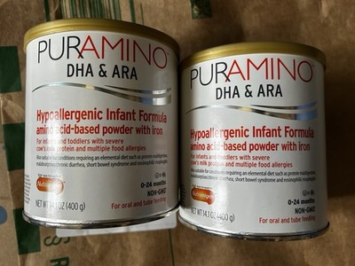 Puramino infant formula DHA & ARA 2 Cans 14.1 Oz 06/01/2027