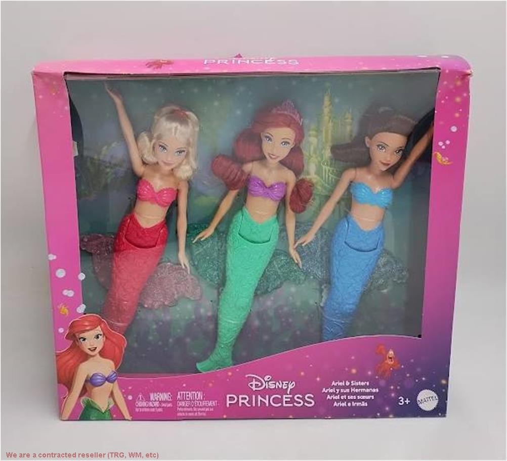 Disney Princess Ariel Sisters Mermaid Fashion Doll 3pk SEE