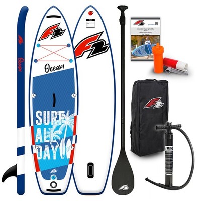 F2 Junior SUP Stand Up Paddle Board Ocean Boy 8'2''/9'2'' wählbar Blau