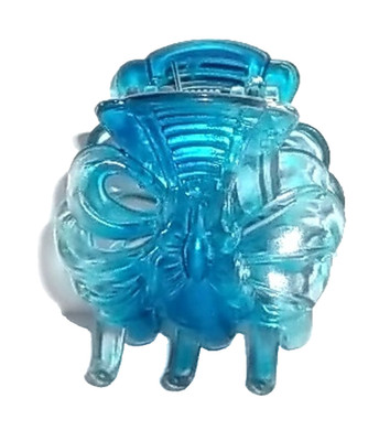 KRABBENHAARKRABBE 38 MM KNOTEN - BLAU - NEU - PNCW027