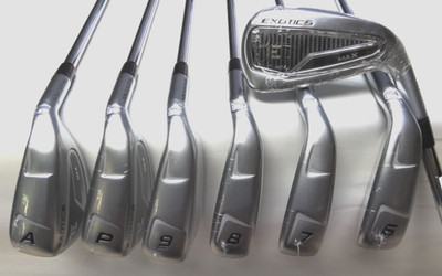 NEW TOUR EDGE EXOTICS MAX IRON SET 5-PW,AW    /    KBS TOUR LITE STIFF FLEX