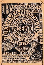 Quicksilver Messenger Service 1968 Balconades Ballroom Concert Handbill