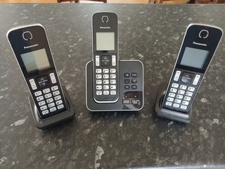 Panasonic KX TGD620E Digital Cordless Answering Phone 3 handsets tested