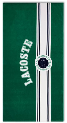 LACOSTE STRANDTUCH - 36'' x 72'' LOGO & ABZEICHEN DRUCK GRÜN & WEISS
