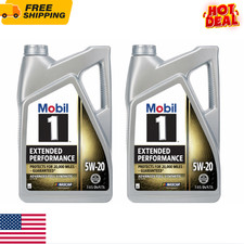 Pack of 2-Mobil 1 Extended Performance Full Synthetic Motor Oil 5W-20, 5 Quart 21.58 per gallon