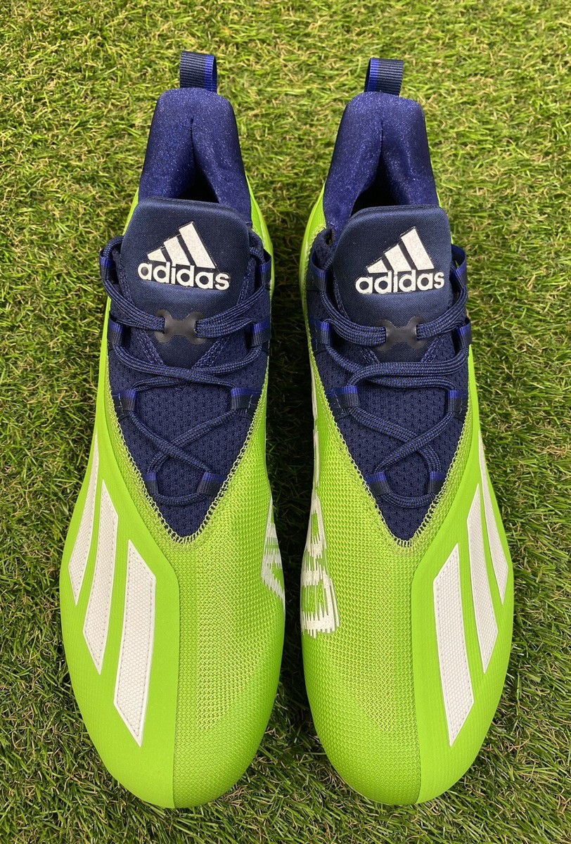 RARE! Adidas Adizero 21 Green Blue Seahawks Football Cleats GY7962