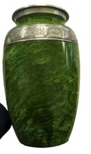 Green  Silver Cremation Burial Urn  Bag for Adults Ashes A4