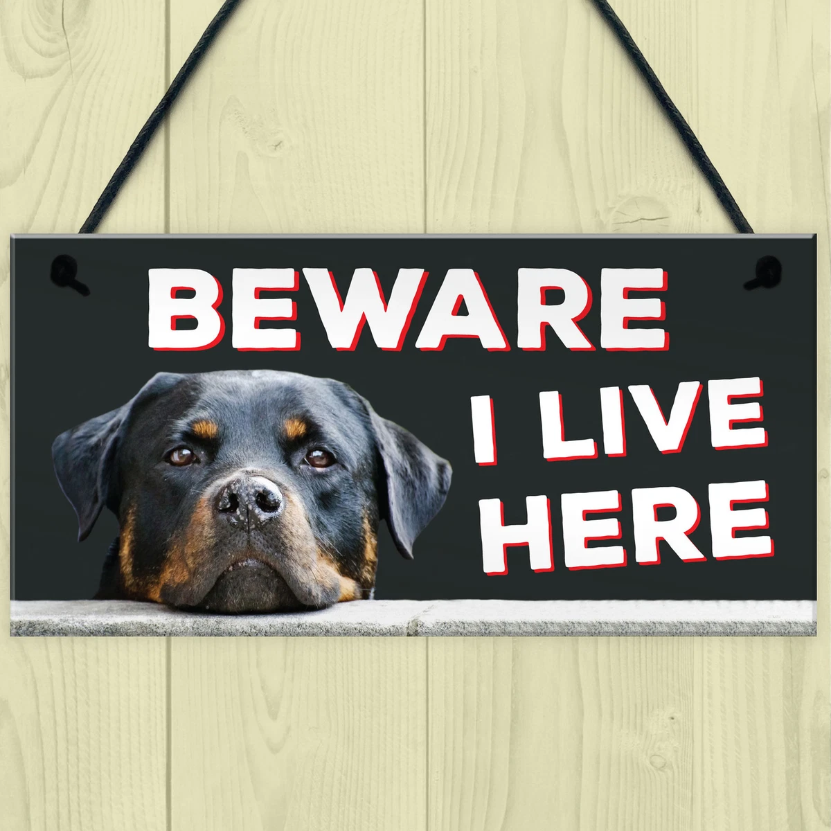 Beware of cheap rottweiler sign