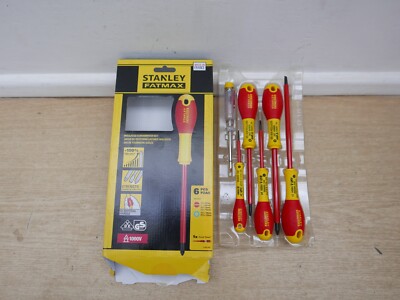 Set 6 Cacciaviti Isolati 1000V STANLEY FatMax - Lama In Acciaio E Impugnatura Morbida