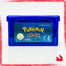 POKEMON ZAFFIRO ORIGINALE ADESIVO PERFETTO 🇮🇹 PILA NUOVA GAME BOY ADVANCE GBA