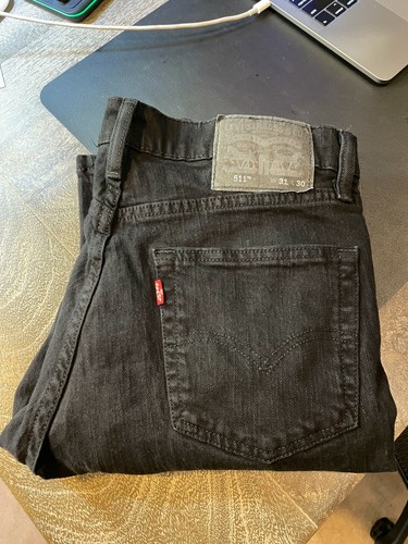 Levi's 511 Slim Straight BLACK Jeans 